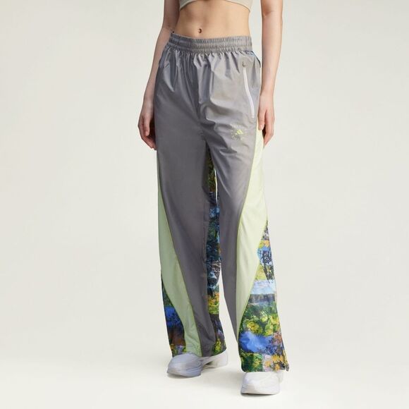 Adidas by Stella McCartney Earth Collage Woven Track Pants Women's Medium M Grey - Picture 16 of 16